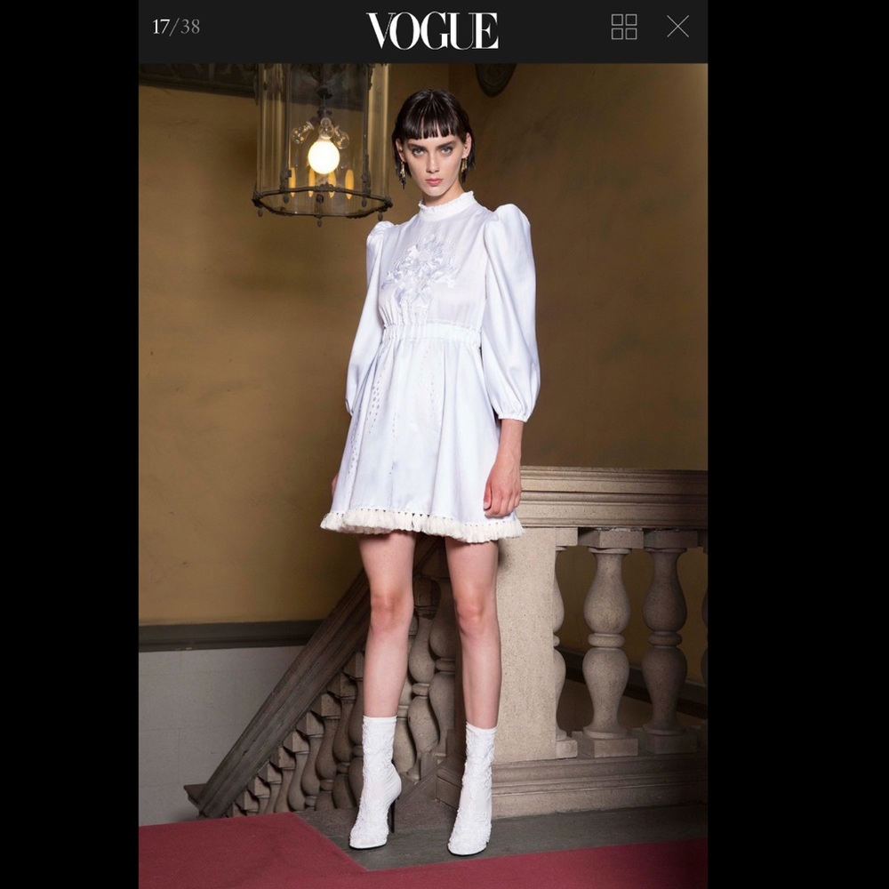 NWOT Francesco Scognamiglio white dress 2017 Vogue